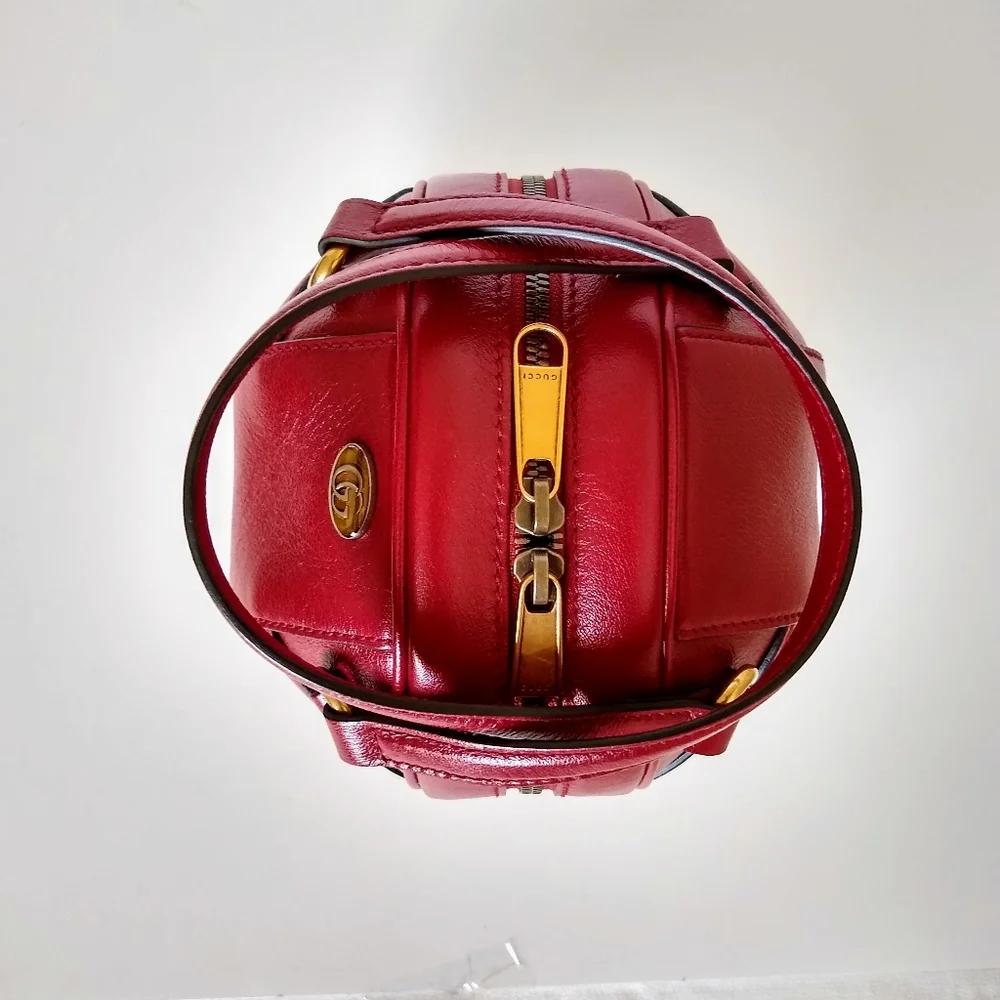 GUCCI Red Mini Tifosa Ball Bag - Authentic NWT - Picture 9 of 16